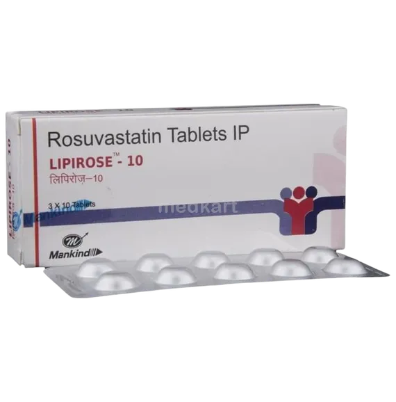 lipirose 10mg tablet 10's